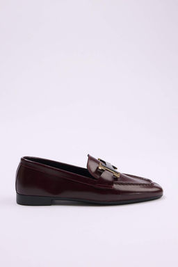 Bordo Toka Detayl? Kad?n Loafer TAKSS26LA00009