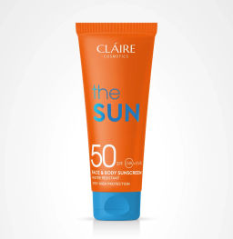 Claire cosmetics THE SUN Крем для лица и тела солнцезащитный SUNSCREEN SPF50, 200мл