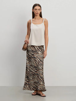 Юбка а-силуэта из 100% вискозы, S1055/catra