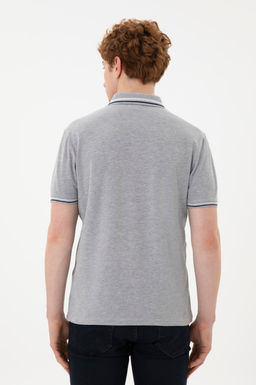 Мужская серая меланжевая базовая футболка - U.s. polo assn фото 12
