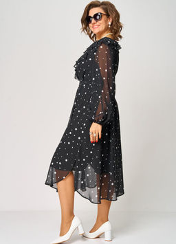 Платье EVA GRANT 7297В принт горох