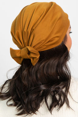 Чалма с бантом (горчичная) ЧБ3-23М