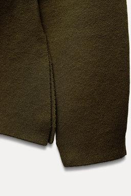 FITTED WAIST PLAIN KNIT JACKET - Zara фото 8