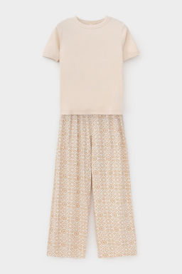 Е 20190/теплое молоко,фреска пижама жен