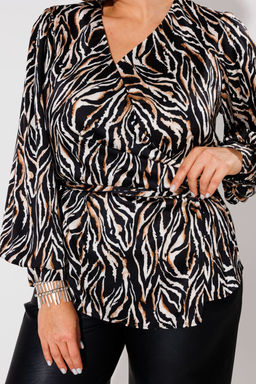 Блуза ANELLI 1735 африканская зебра  фото 6