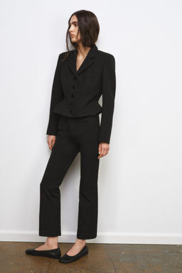 ZW COLLECTION SHORT BLAZER WITH TOPSTITCHING - Zara фото 7