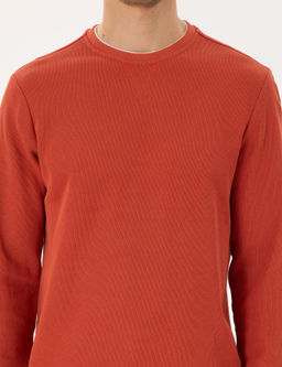 Kahverengi Regular Fit Sweatshirt - Pierre cardin фото 6
