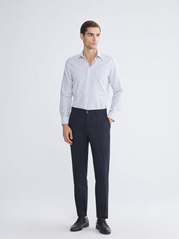 Slim Fit Uzun Kollu ?izgili Erkek G?mlek