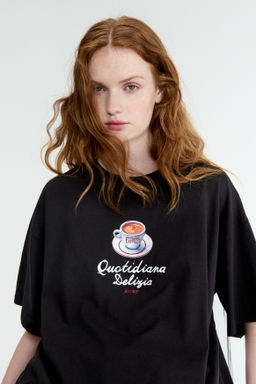 Camiseta oversize con motivo estampado - H&m фото 12