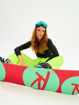 Брюки зимние женские / сноубордические Alpha Endless Симфония склона_YEL Желто-зеленый  фото 26