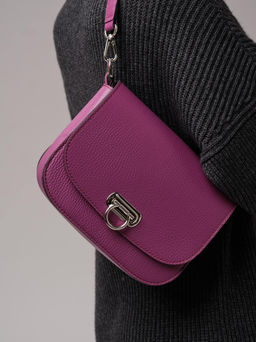 Сумка кожаная Azaro 30741 фиолет.флокс