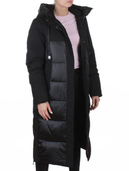 A81 BLACK Пальто зимнее женское (200 гр. холлофайбер)