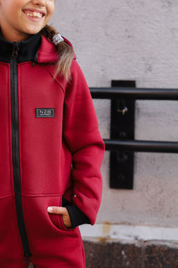 Бомбер утепленный, бордо - Inzibe фото 46