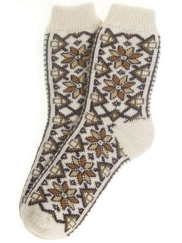 Носки женские "Звёздочки с узором" 7641-3