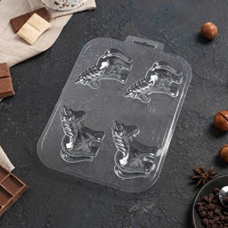Форма для шоколада и конфет Шоко-Единорог, пластик, прозрачная - Simaland фото 3