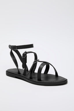 Trendyol Shoes Taba Capraz Bantl? Bilekten Baglamal? Kad?n Sandalet TAKSS25SD00051 - Trendyolmilla фото 8