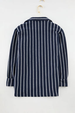 TRENDYOL MAN Lacivert Regular Fit Fake Triko K?sl?k Gomlek TMNAW25GO00028 - Trendyolmilla фото 9