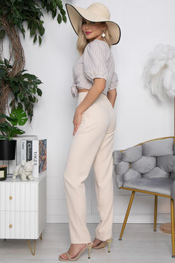 Брюки Власта (молочные) Б10456 - Lt collection фото 2