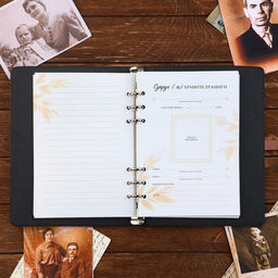 Родословная книга со встроенной флешкой 16 Gb «Книга всей семьи», 17.5×23 см.