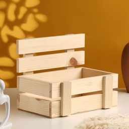 Подарочный ящик, 24.5×16.5×19.5 см, деревянный