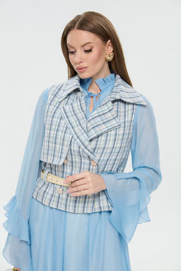 Жилет NIKVA н1026-3 небесно-синий