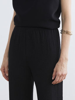 Beli Lastikli Dokulu Kad?n Pantolon