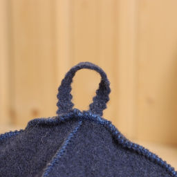 Шапка для бани из овчины, синий - Simaland фото 2