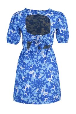 F?st?k Yesil Cicekli Etegi Belden Ac?lan Cut outl? K?sa / Mini Dokuma Elbise TWOSS22EL2858 - Trendyolmilla фото 12