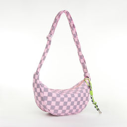 Сумка женская через плечо, розовая, 30×14×10 см