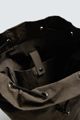BOLSO SACO T?CNICO / Verde Caqui - Zara фото 6