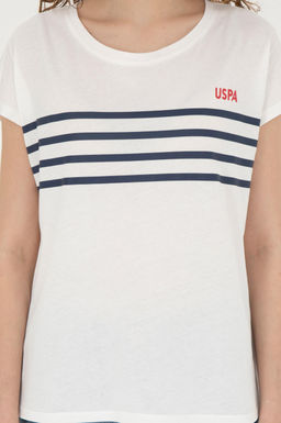 Женская футболка цвета экрю - U.s. polo assn фото 13