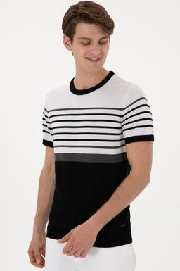 Erkek Slim Fit Bisiklet Yaka Siyah Ti__rt Sepette S_rpriz _ndirim - U.s. polo assn фото 3