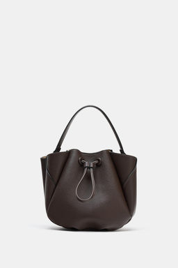 MINI BUCKET BAG WITH TOPSTITCHING - Zara фото 10