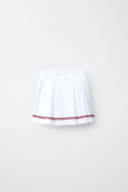 FALDA SPORTY RAYAS / Blanco - Zara фото 2