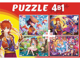 Puzzle 4 в 1 "Мир аниме" 8, 12, 15 и 20 эл. (П8-12-15-20-7243)