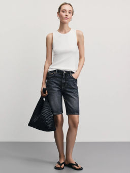 Базовая майка в рубчик / Zarina фото 2