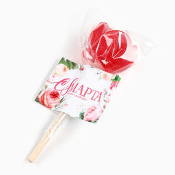 Цена за 2 шт. Леденец роза мини С 8 марта - Фабрика счастья фото 5