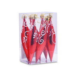 Набор новогодних украшений "Узоры" (6шт х 12см)