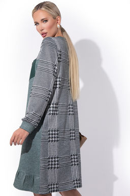 Платье Адель (клетка изумруд) - Эльза фото 12