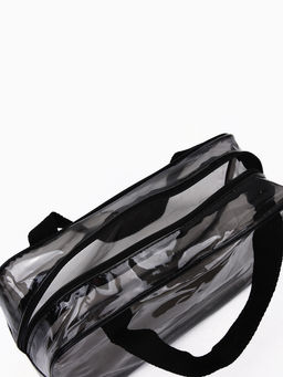 Косметичка на молнии, с ручками, чёрная