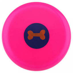 Игрушка для собаки "Фрисби" д20см, h2см, пластик, цвета микс (фуксия, голубой) (Китай)