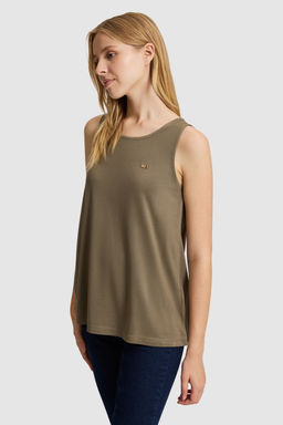 Kad_n Haki Bisiklet Yaka Basic Ti__rt - U.s. polo assn фото 3