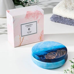 Ароматическая свеча в банке «Морской бриз», из соевого воска с сухоцветом, 3×8.5 см, 110 г