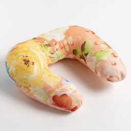 Подушка Подкова 35х35 см, МИКС, холофайбер,п/э 100% - Vesta фото 2