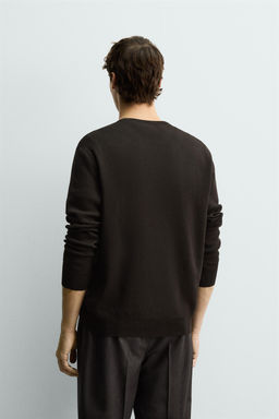 JERSEY REGULAR FIT ALGOD?N / Marr?n oscuro