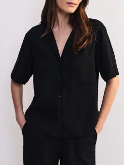 Льняная блуза прямого кроя ZR2605012002-50 / Zarina