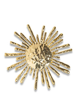 Брошь из металла золотого цвета - Модные истории фото 3