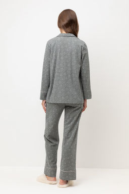 Е 20171/кремовый,узор пижама жен - Very neat фото 5