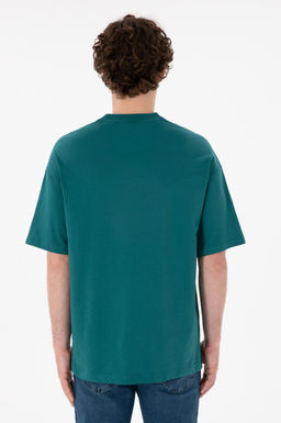 Erkek Oversize Fit Bisiklet Yaka Koyu Ye_il Ti__rt Sepette S_rpriz _ndirim - U.s. polo assn фото 6