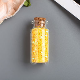 Глиттер в баночке с пробкой «Яркие звёздочки», (набор 6 шт.) 6 г=1 баночка, 13×5 см